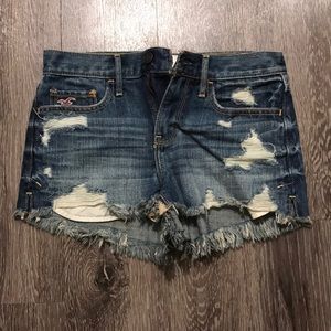 High Rise Jean Shorts